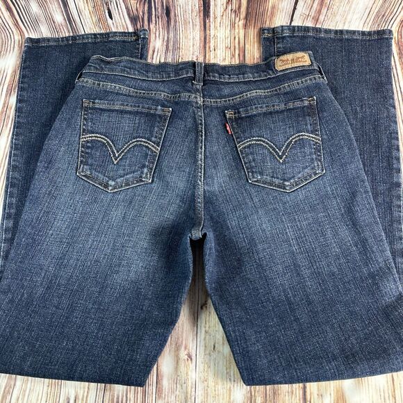 Levi's 515 Boot Cut Womens Size 10 Blue Mid Rise Jeans Denim Pants 30x30.5 - Picture 3 of 11